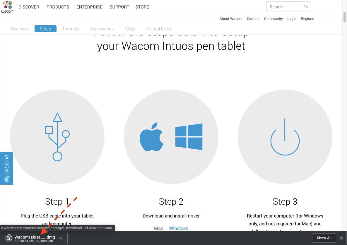 how to update wacom device driver